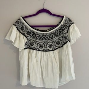 Embroidered and Linen top from American Eagle